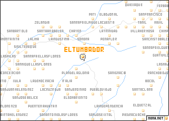 map of El Tumbador