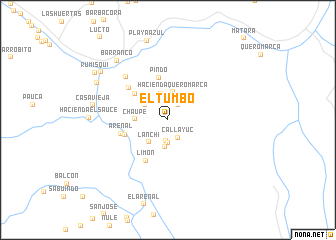 map of El Tumbo