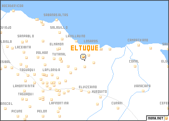 map of El Tuque