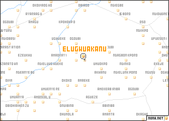 map of Elugwu Akanu