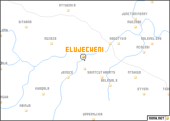 map of Elujecweni