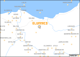 map of El Urraco