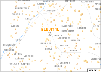 map of El Uvital