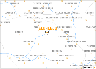 map of El Valejo