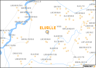 map of El Valle