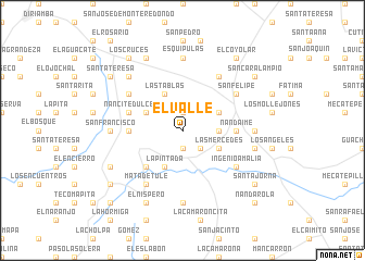 map of El Valle