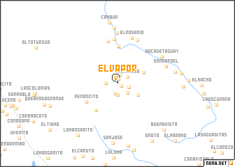 map of El Vapor