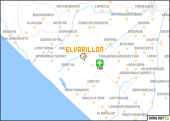 map of El Varillón