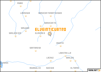 map of El Veinticuatro