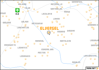 map of El Vergel