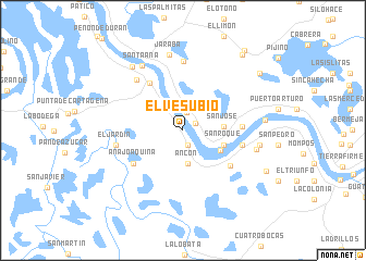 map of El Vesubio