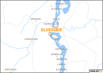 map of El Vesubio