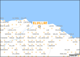 map of El Villar