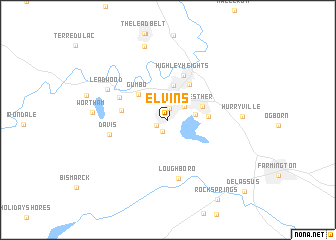 map of Elvins