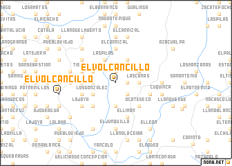map of El Volcancillo