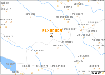 map of El Xaguas