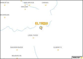 map of El Yaqui