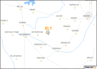 map of Ely