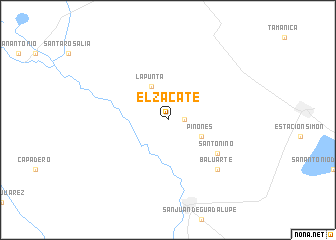 map of El Zacate