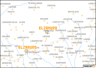 map of El Zamuro