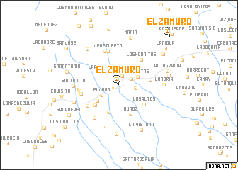 map of El Zamuro