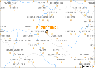 map of El Zancudal