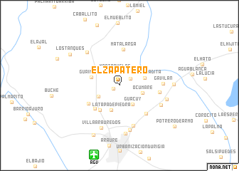 map of El Zapatero