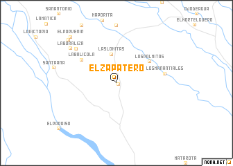 map of El Zapatero