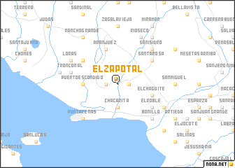 map of El Zapotal