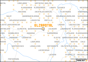 map of El Zapotal