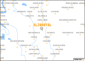 map of El Zapotal