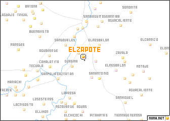 map of El Zapote