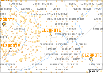 map of El Zapote