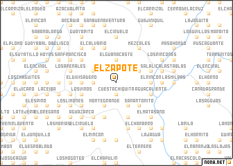 map of El Zapote