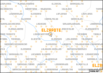 map of El Zapote