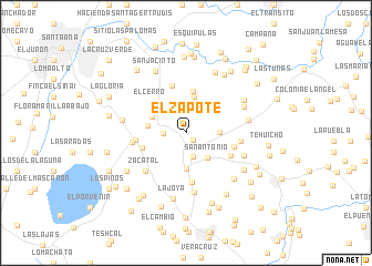 map of El Zapote