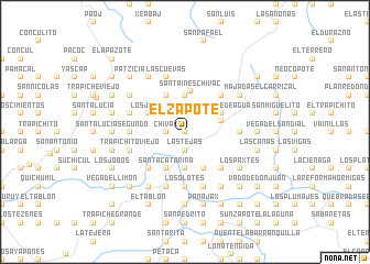 map of El Zapote