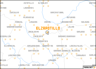 map of El Zapotillo