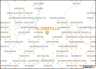 map of El Zapotillo