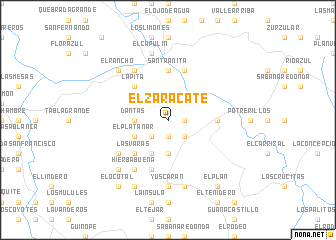 map of El Zaracate