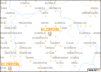 map of El Zarzal