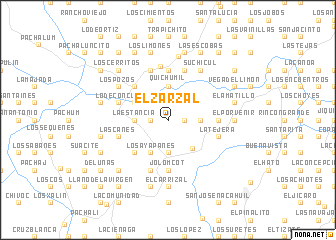 map of El Zarzal