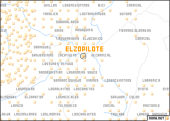 map of El Zopilote