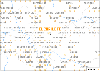 map of El Zopilote