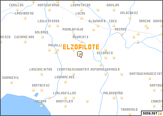 map of El Zopilote