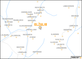 map of El Zulia