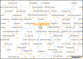 map of El Zurrón