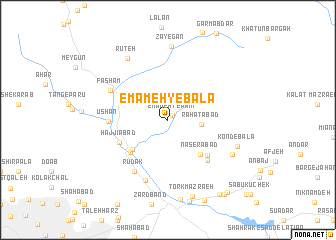 map of Emāmeh-ye Bālā
