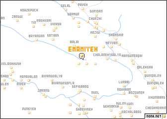 map of Emāmīyeh