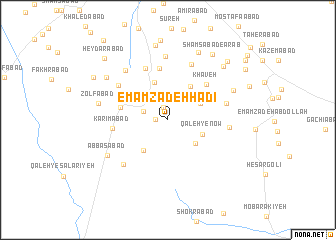 map of Emāmzādeh Hādī